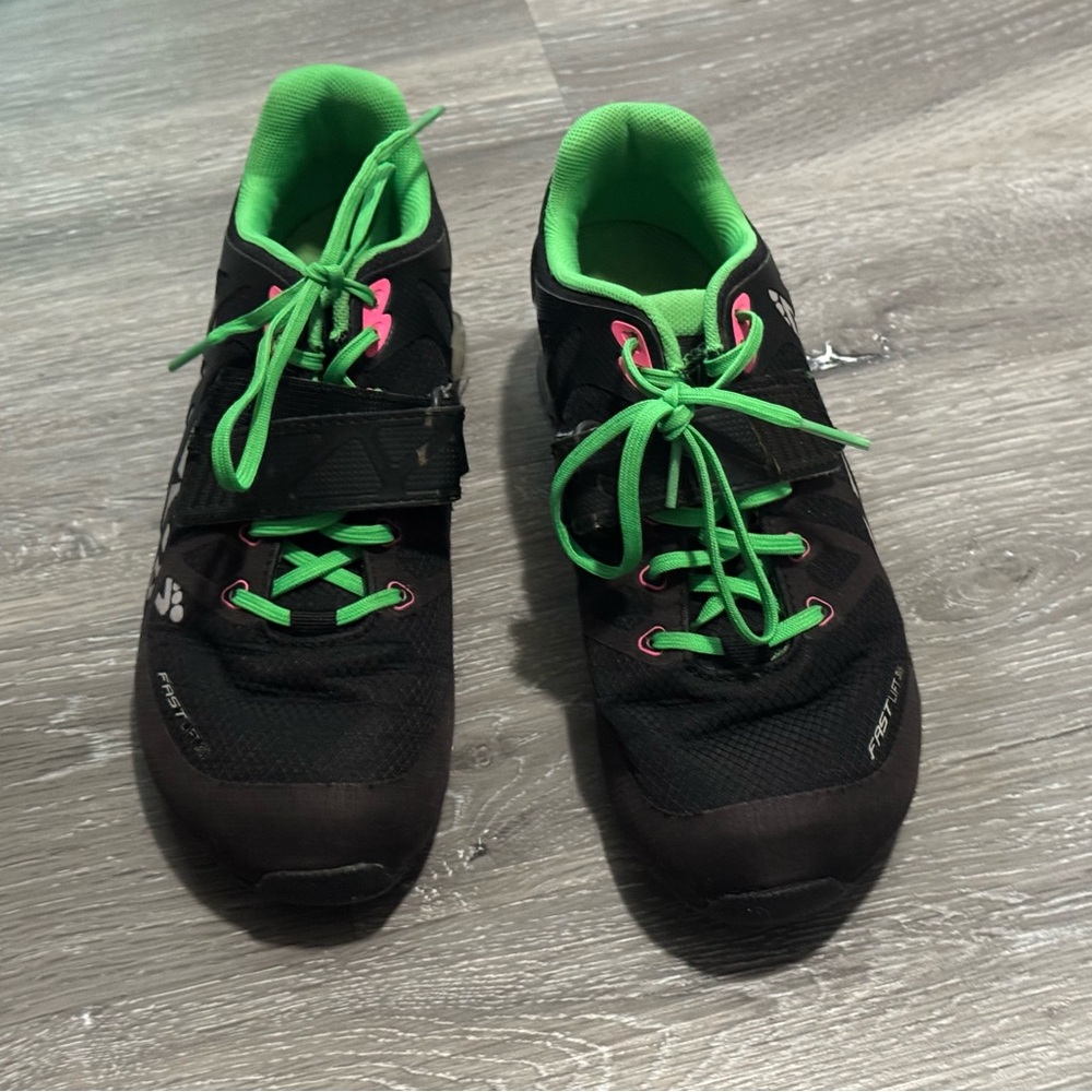 Black and Green Athletic Shoes